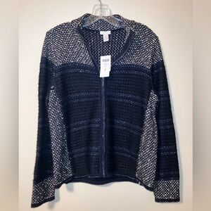 Chico's NWT Zip-up Knit Cardigan